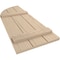 Ekena Millwork Sandblasted 3 Board Joined Board-n-Batten w/Quarter Round Arch Top Faux Wood Shutters, 16.5"W x 86"H SHUBJQ16X86SDPR - alternate 4